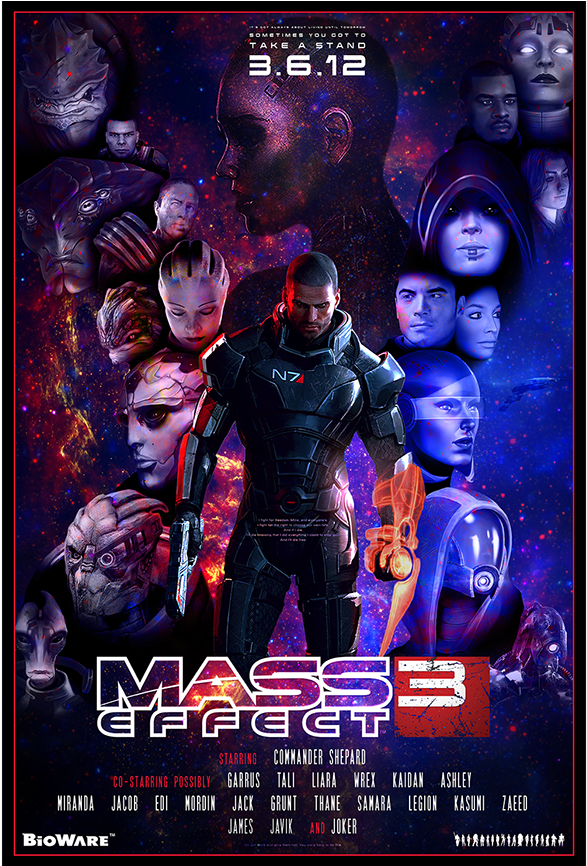 Mass Effect Poster Clipart (1920x865), Png Download