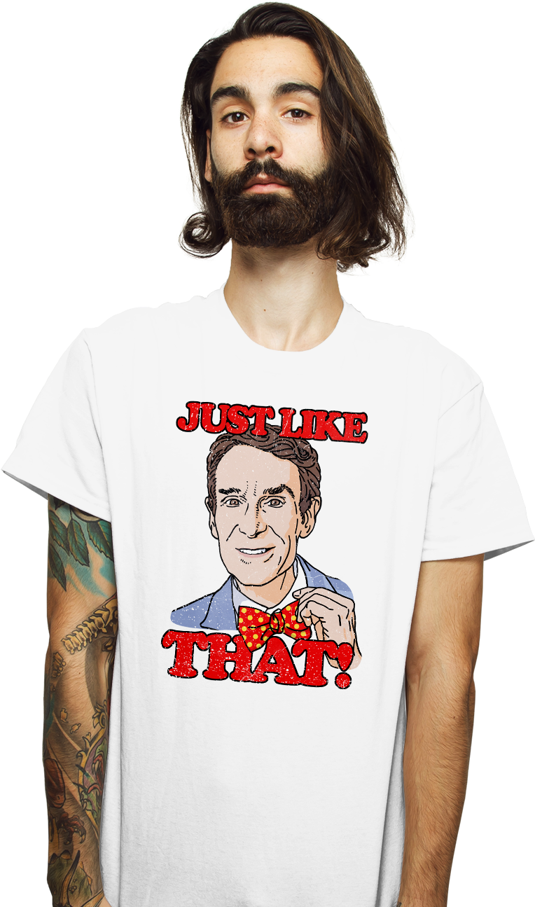 Bill Nye - T-shirt Clipart (930x1322), Png Download