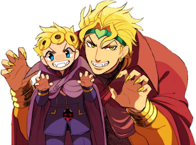 #dio Brando #giorno Giovanna #cute #fanart #jjba - Giorno Giovanna Dio Brando Clipart (700x505), Png Download