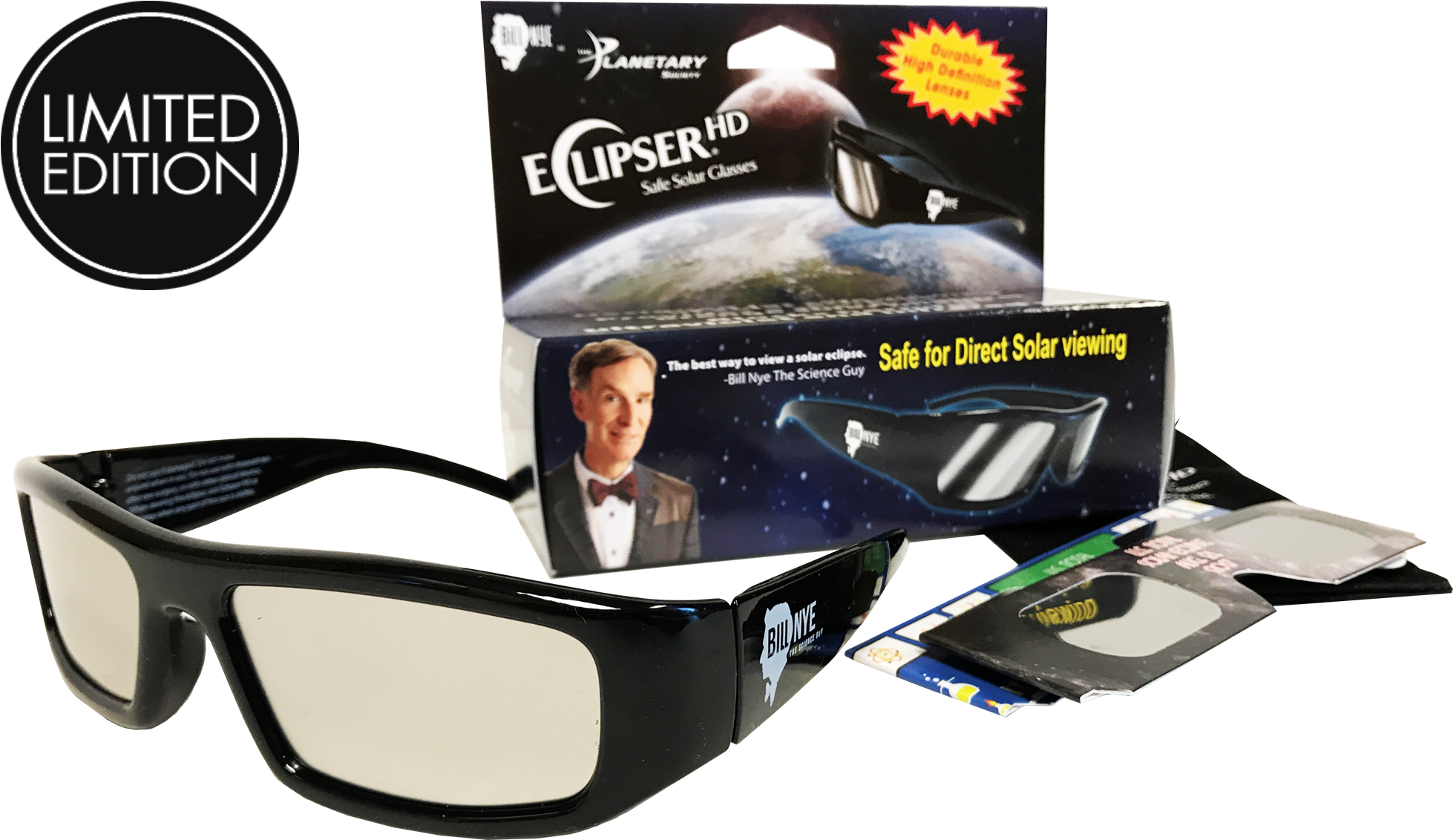 Bill Nye Plastic Eclipse Glasses - Zassenhaus - Png Download (2000x1206), Png Download