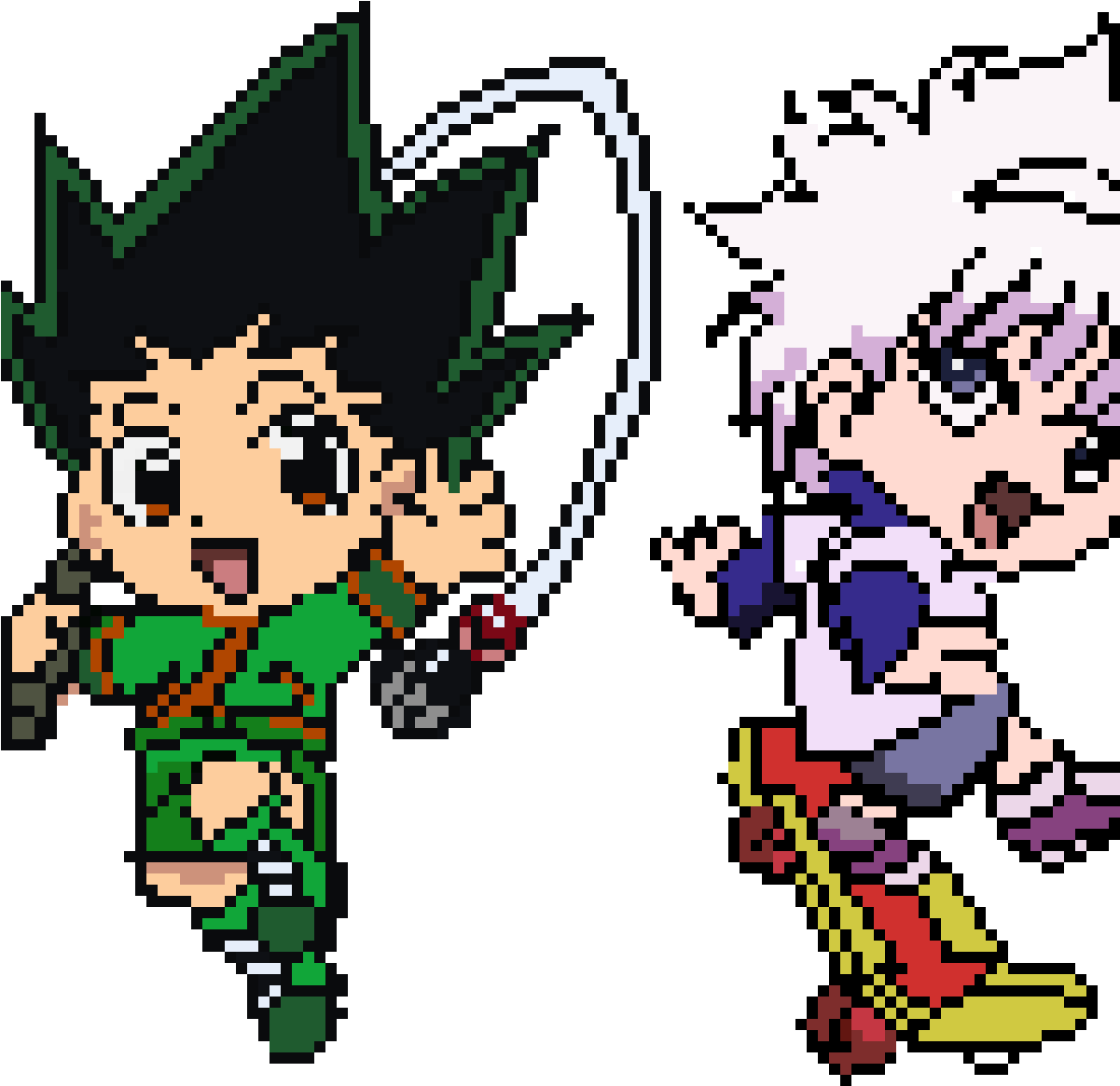Gon & Killua - Cartoon Clipart (1200x1200), Png Download