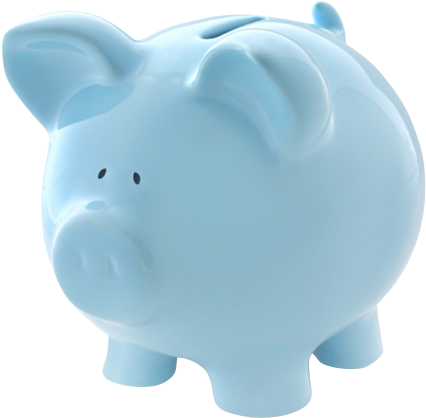 Digital River Piggy Bank - Piggy Bank Blue Png Clipart (640x480), Png Download