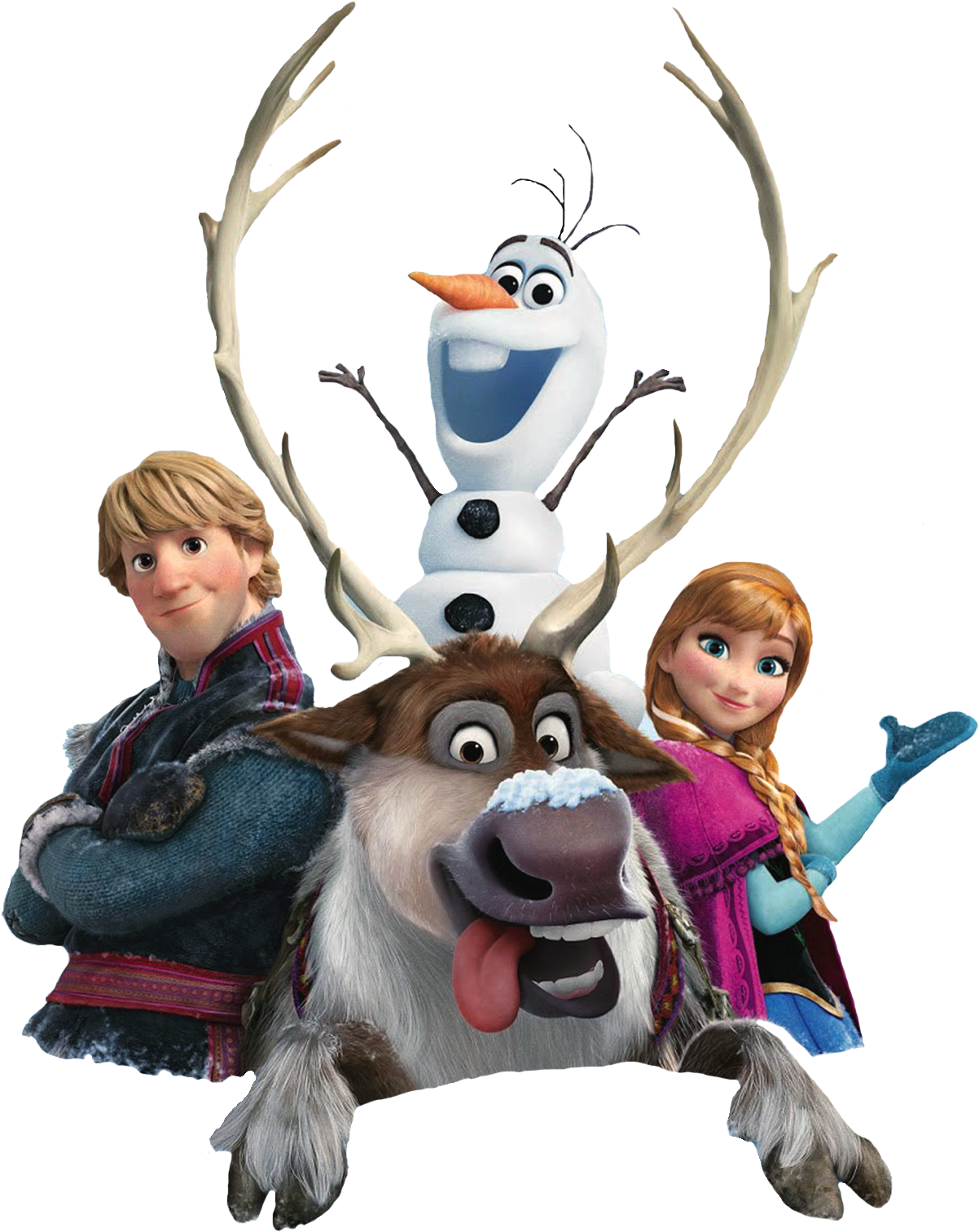 Png Transparent Images Group - Frozen Olaf And Sven Png Clipart (1228x1539), Png Download