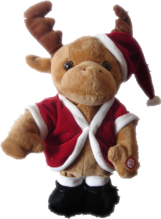 Christmas Deer Toys - Stuffed Toy Clipart (640x480), Png Download
