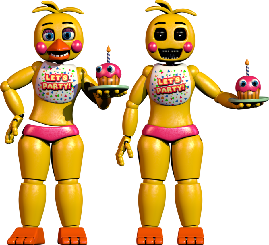 Toy Chica Png - Imagenes De Fnaf 2 Toy Chica Clipart (937x852), Png Download