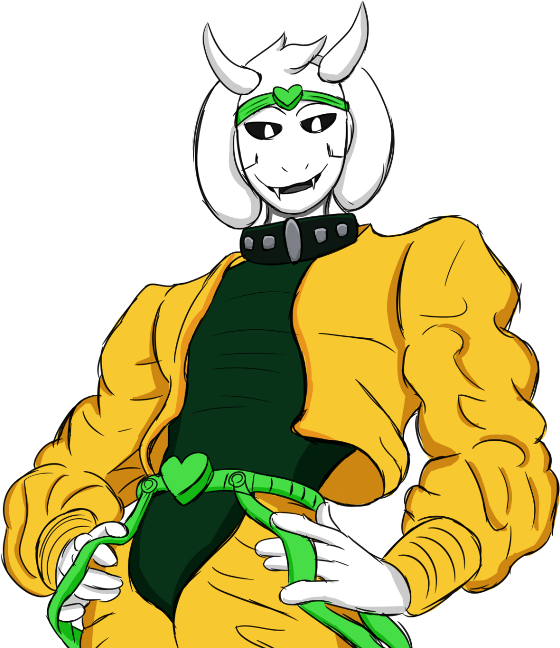 Undertale Dio Brando Ifunny Yellow Fictional Character - Cartoon Clipart (1280x1280), Png Download