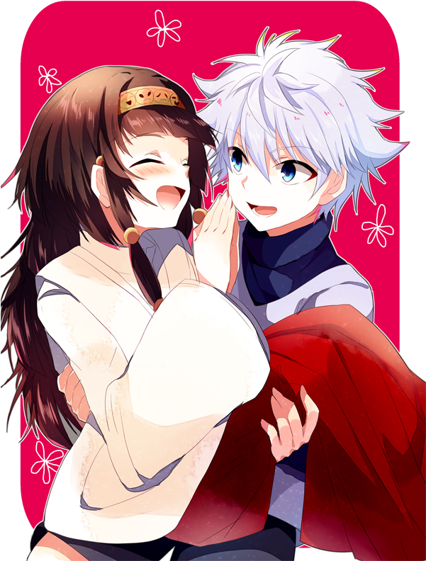 Alluka Zoldyck And Killua Zoldyck Drawn By Hage Ta - Killua Zoldyck Clipart (600x814), Png Download