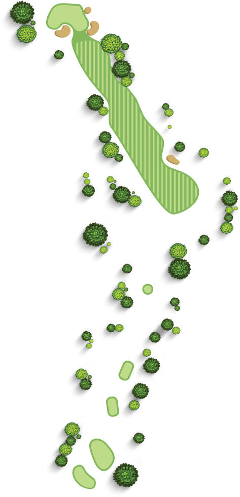 Of A Menacing Fairway Bunker - Tree Clipart (624x1137), Png Download