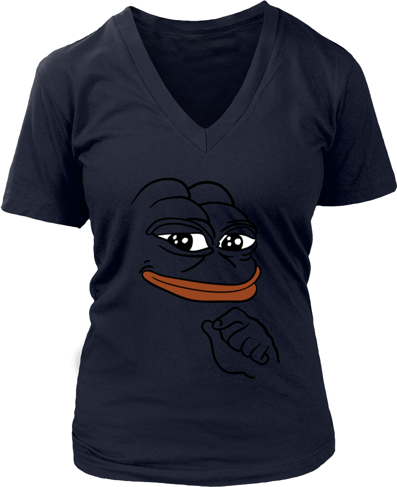 District Womens V Neck - T-shirt Clipart (1000x1000), Png Download