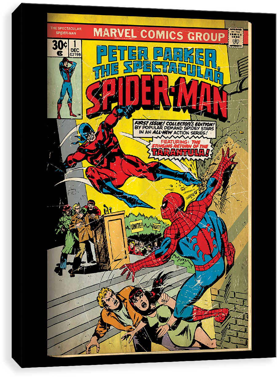 Peter Parker The Spectacular Spider Man #1 1976 Clipart (1280x1280), Png Download