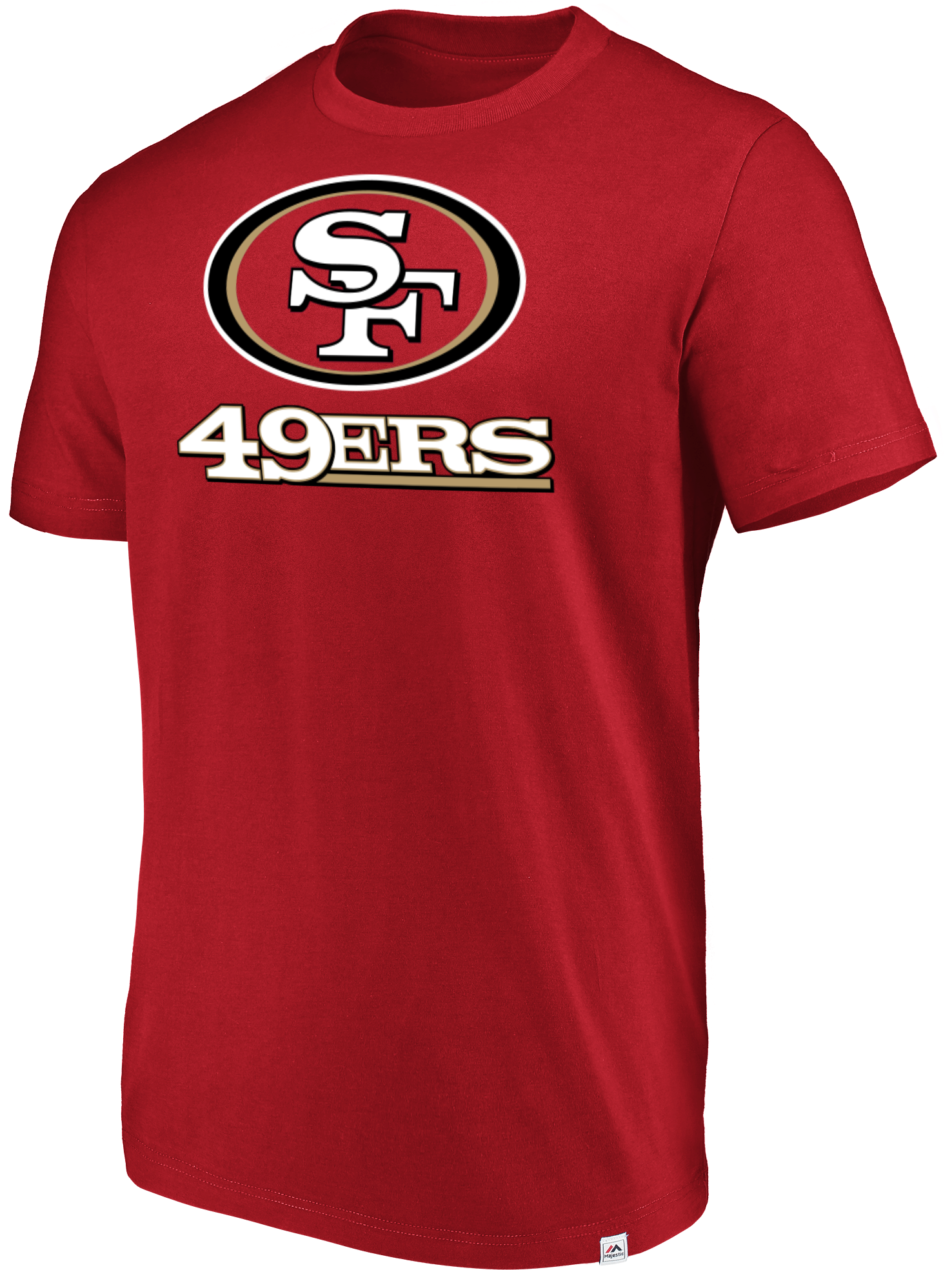 San Francisco 49ers Majestic Men's Red Flex Logo T-shirt - San ...