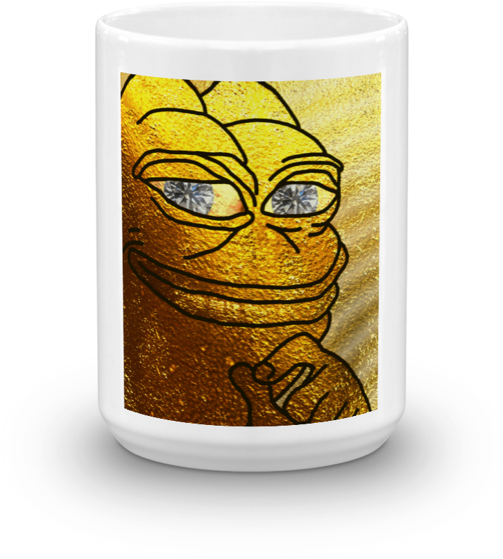Golden Rare Pepe Limited Edition Mug - Mug Clipart (1000x1000), Png Download