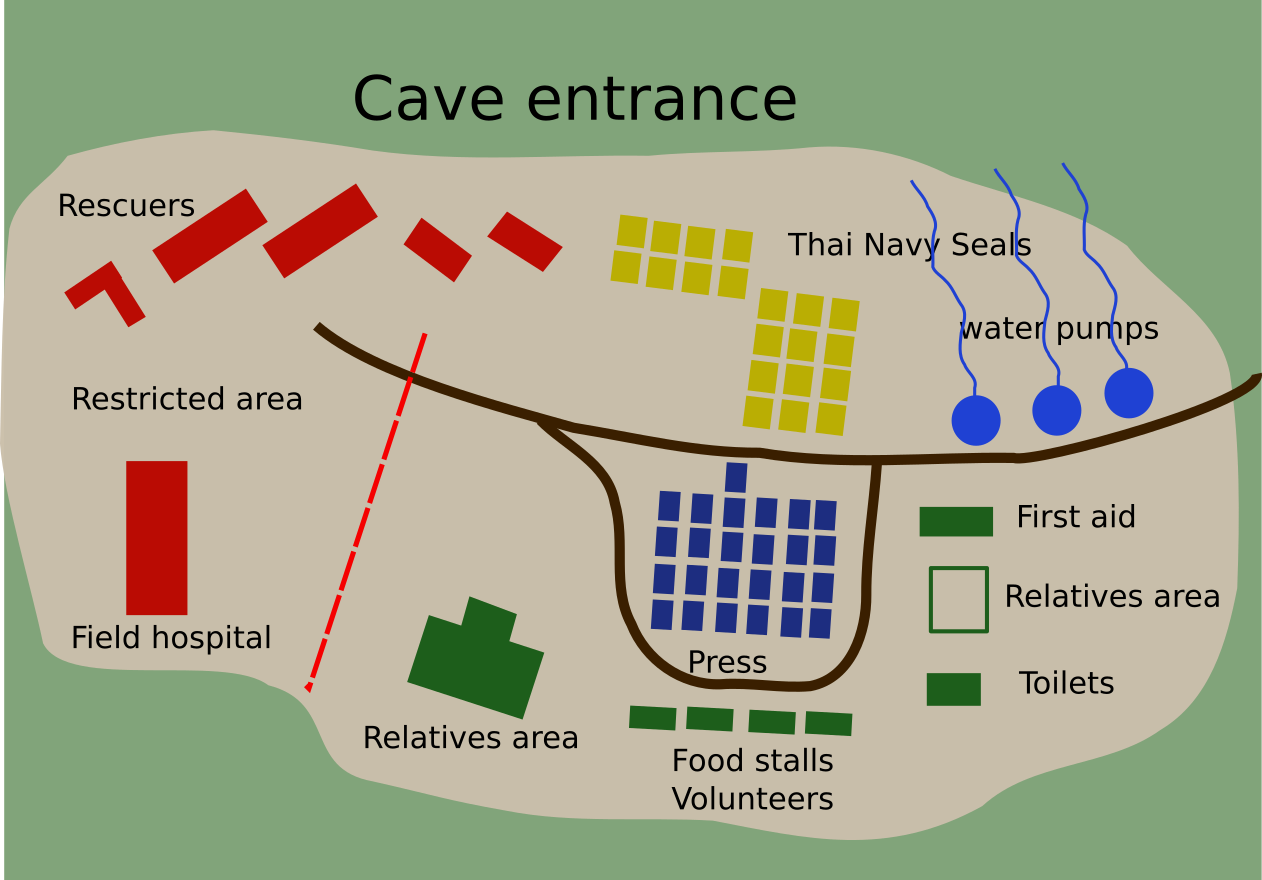 Thai Cave - Cave Incident In Thailand Clipart (1262x880), Png Download