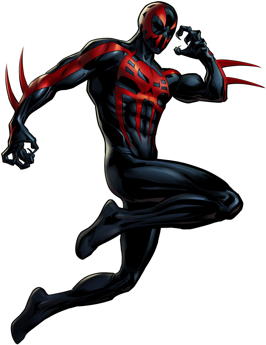 Miguel O'hara Aka Spider-man 2099 - Spiderman 2099 Png Clipart (1024x1325), Png Download