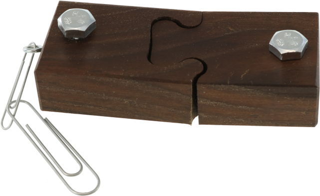 Paperclip Puzzle - Wood - Png Download (640x640), Png Download
