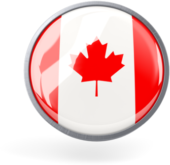 Illustration Of Flag Of Canada - Canadian Flag Icon Png Clipart (640x480), Png Download