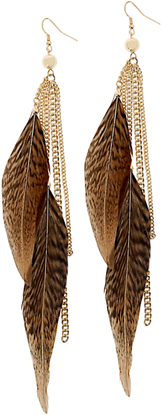 Feather Earrings Png Image - Feather Earring Png Clipart (900x900), Png Download