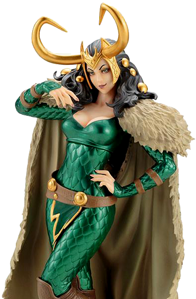 Loki Bishoujo Statue - Lady Loki Marvel Clipart (600x600), Png Download