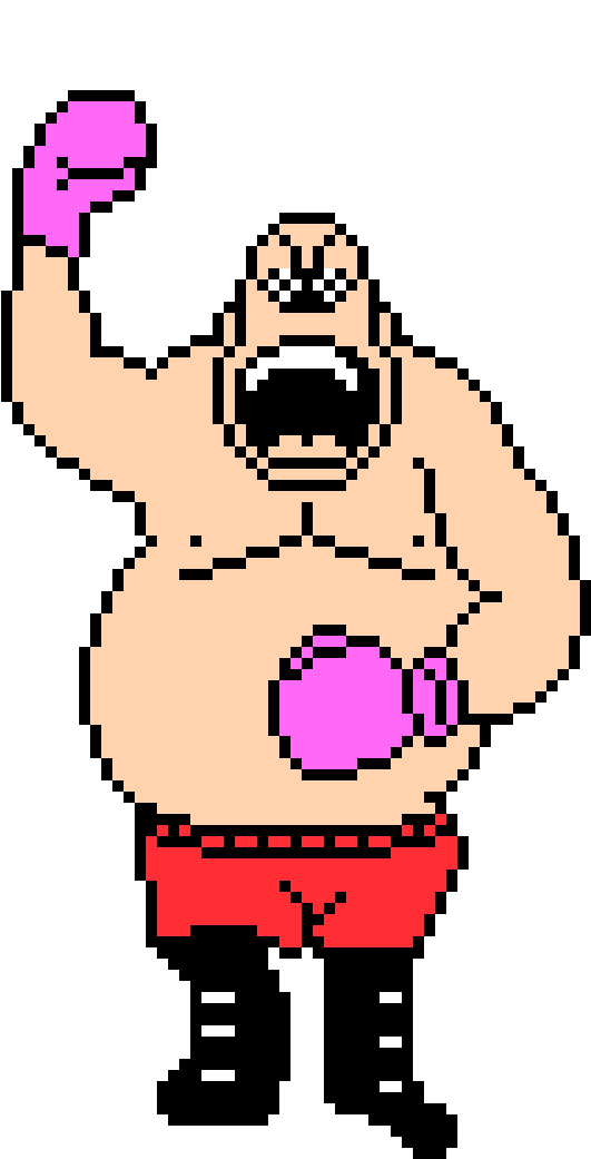 King Hippo - King Hippo Punch Out Clipart (580x1060), Png Download