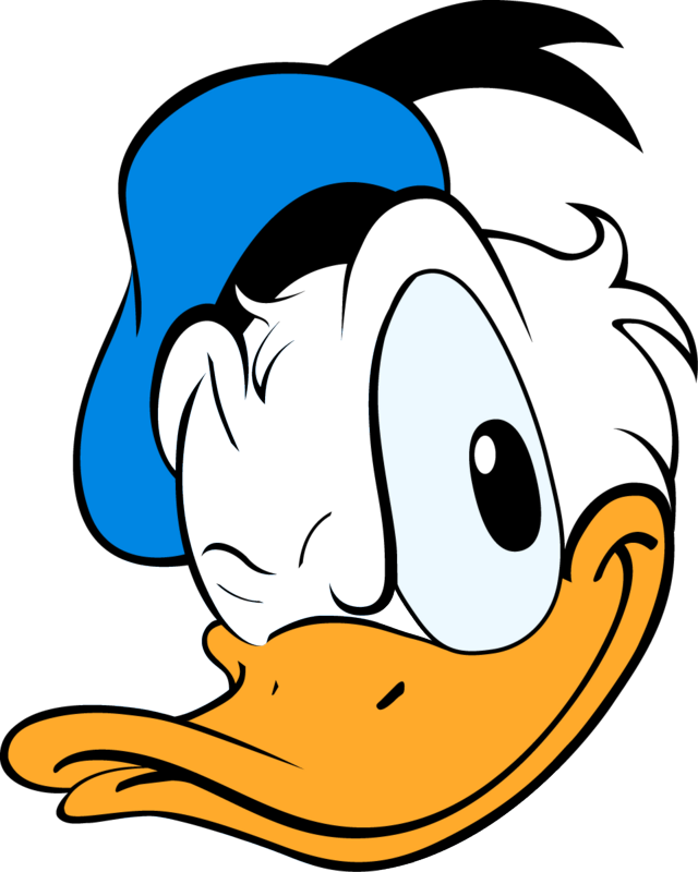 Donald Duck Hd Png - Donald Duck Head Png Clipart (640x800), Png Download