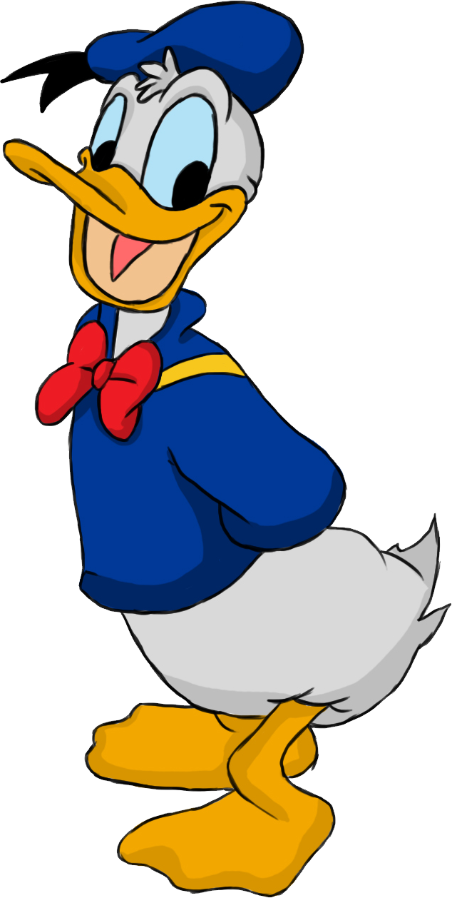 Donald Duck, Clip Art, Illustrations, Pictures - Donald Duck Cartoon Drawing - Png Download (634x1258), Png Download