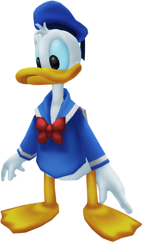 Donald Duck And Goofy Kingdom Hearts - Donald Kingdom Hearts 1 Clipart (483x822), Png Download