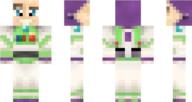 Skin Minecraft Toy Story Clipart (750x442), Png Download