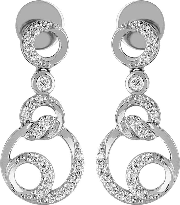 Buy Orra Platinum Earring For Online - Earrings Clipart (1200x1000), Png Download