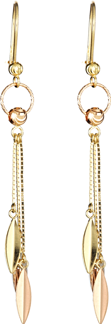 Gold Chain Ear Ring Design Clipart (1000x1130), Png Download