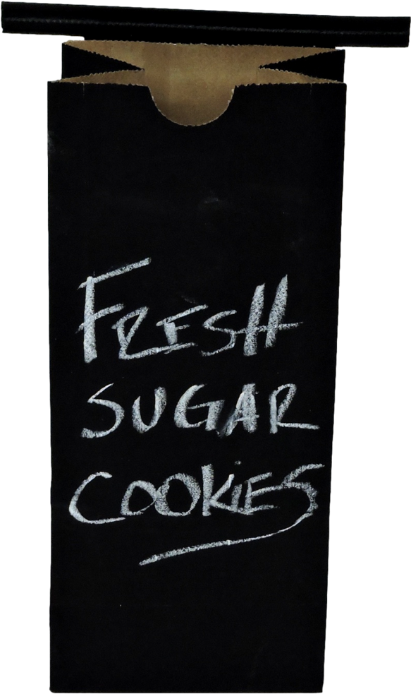 Chalkboard Coffee Bags , Png Download - Paper Bag Clipart (583x983), Png Download