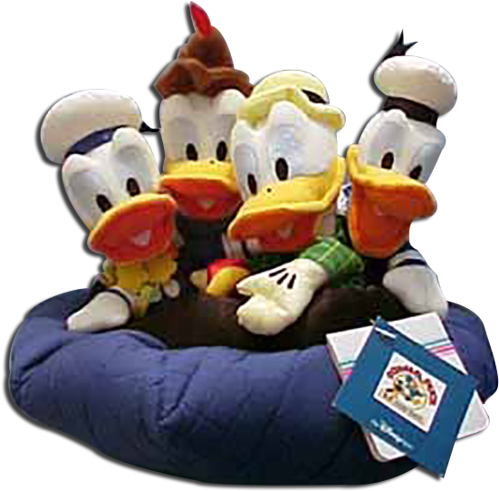 Disney Store Bean Bag Plush 65th Anniversary Donald - Donald Duck Toys Clipart (576x574), Png Download