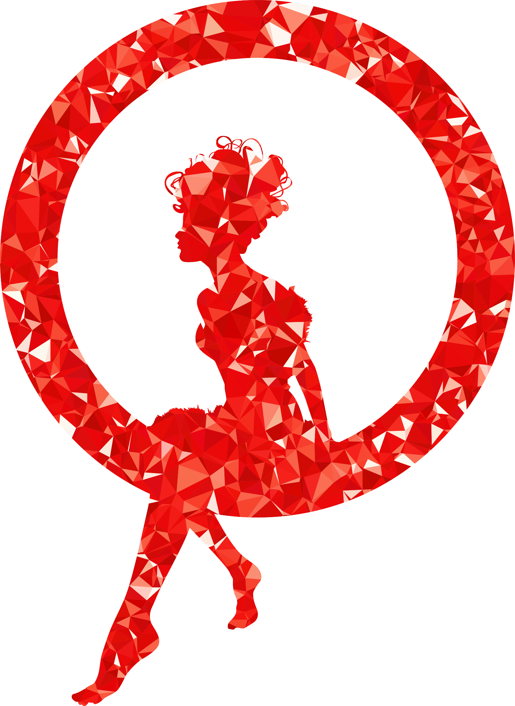 This Free Icons Png Design Of Ruby Fairy Sitting In Clipart (1694x2322), Png Download