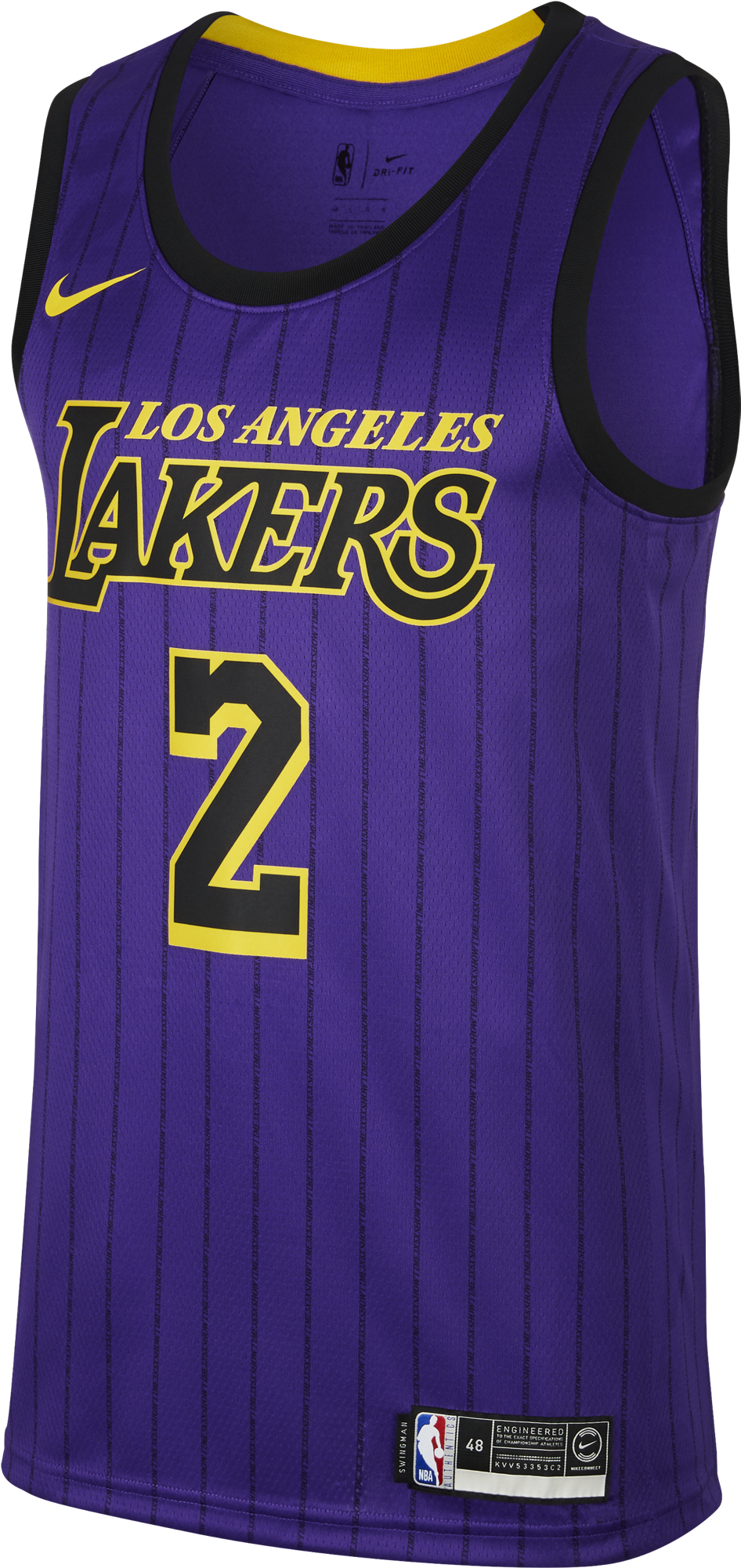 Nike Nba Los Angeles Lakers Lonzo Ball Swingman Jersey - Los Angeles Lakers Clipart (2000x2000), Png Download