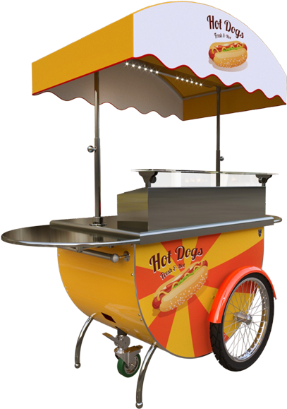 Katerina Hot Dog - Transparent Hot Dog Stand Clipart (880x600), Png Download