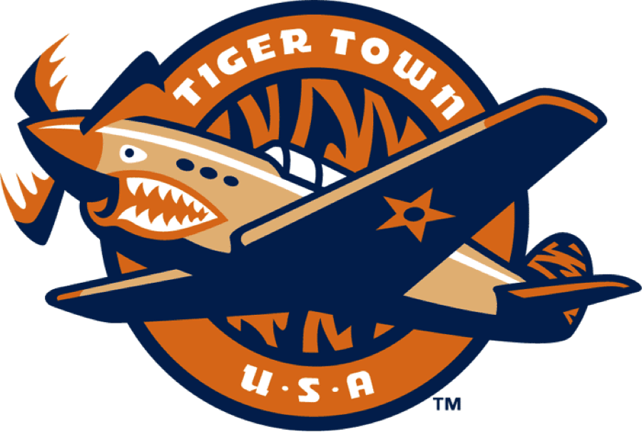 Flying Tigers Baseball Logo Clipart (900x605), Png Download