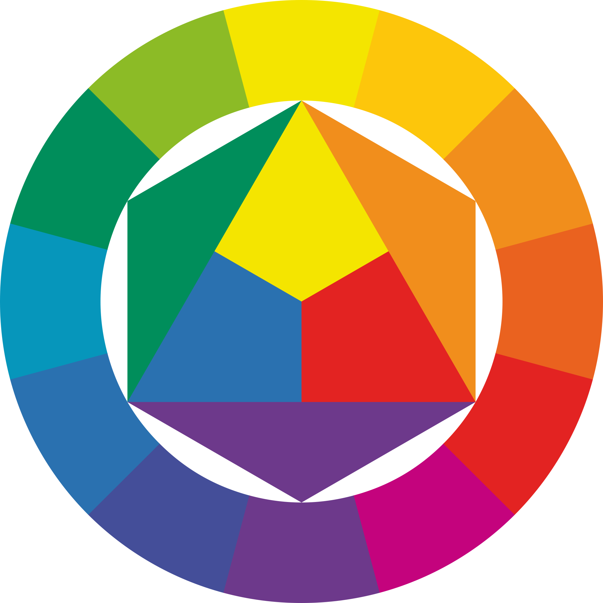 Itten Introduces The 12-part Color Wheel To Represent - Johannes Itten Clipart (2000x2000), Png Download