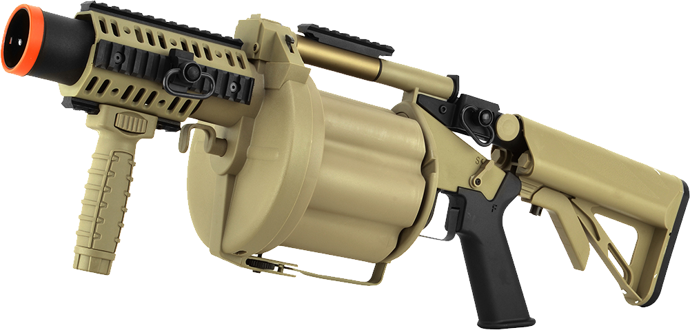 Grenade Launcher Png Clipart (1001x479), Png Download