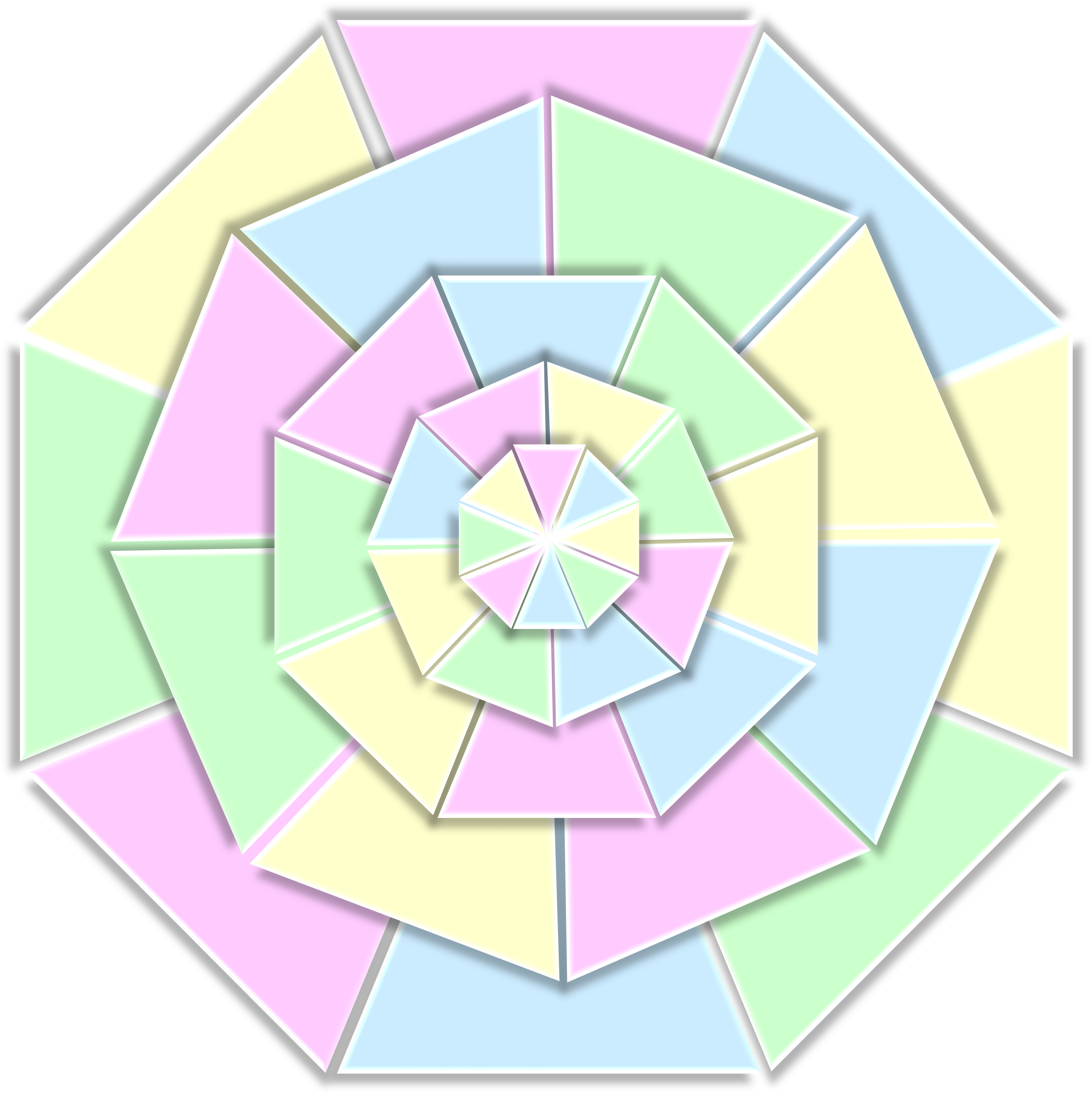Color Wheel 3d Pastels Pale Pink 1226541 - Pale Color Clipart (2953x2964), Png Download