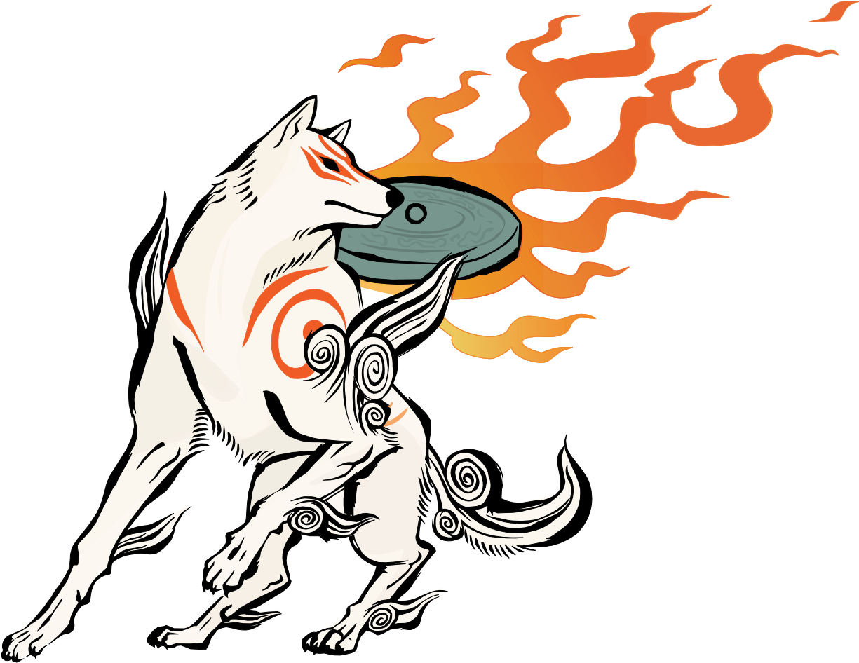 Animated Gifs , Png Download - Okami Amaterasu Clipart (1225x946), Png Download