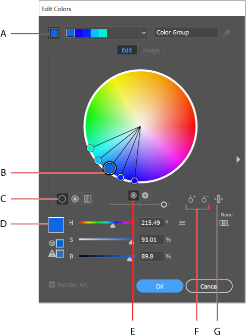 Base Color As It Appears In Harmony Rules Menu B - Illustrator Color Wheel Clipart (500x677), Png Download