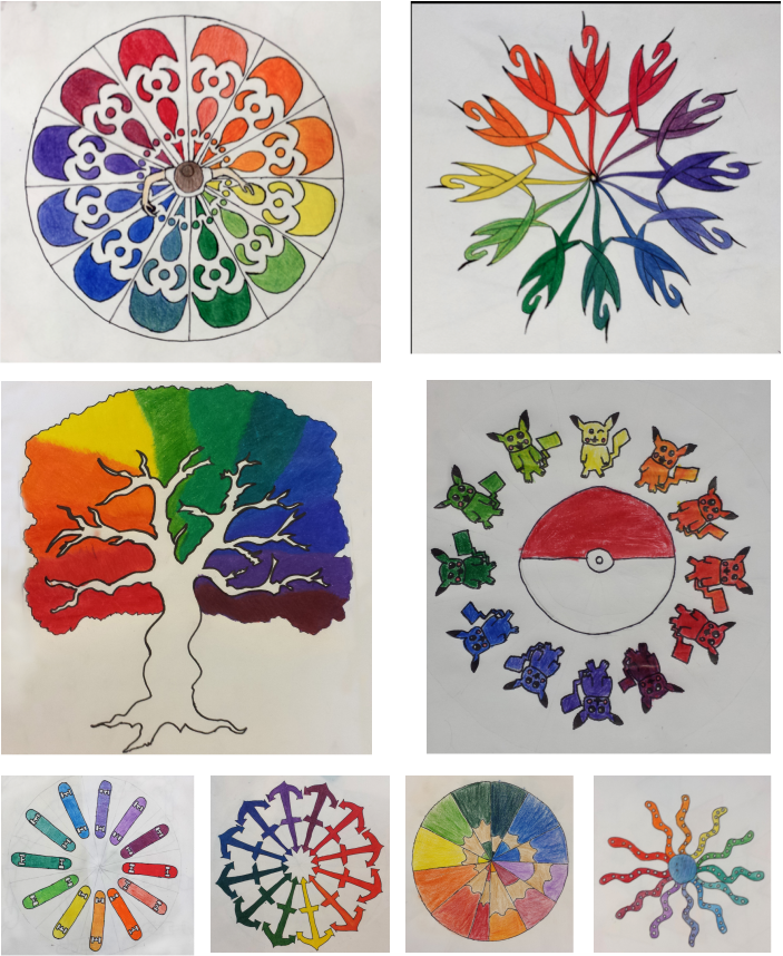 703 X 858 6 - Creative Color Wheel Art Projects Clipart (703x858), Png Download