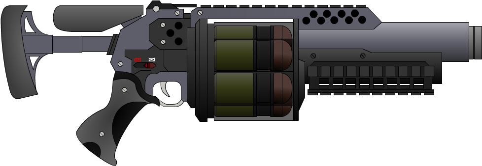 Download - M20 Grenade Launcher Clipart (1103x372), Png Download