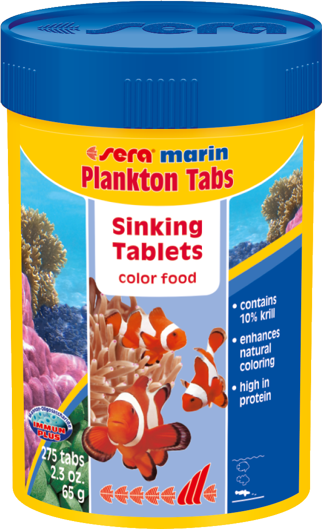 4001942450164 45016 Usa Sera Marin Plankton Tabs 100 - Sera Marin Granules Clipart (681x1118), Png Download