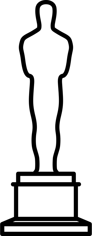 Png File Svg - Transparent Oscar Statue Clipart (386x980), Png Download