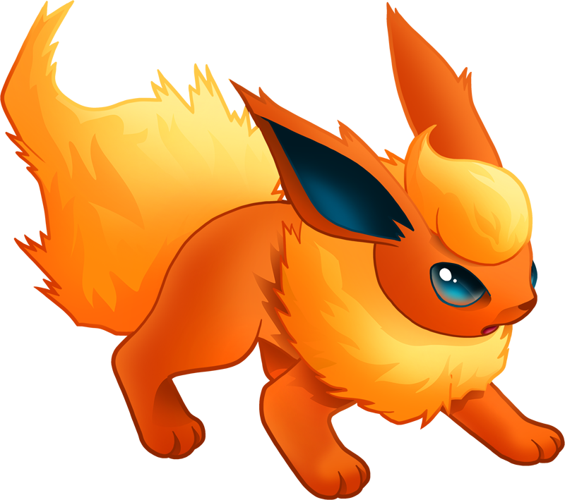 Pokemon Shiny-flareon Is A Fictional Character Of Humans - Shiny Flareon Clipart (800x709), Png Download