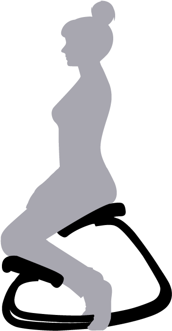 The Original Kneeling Chair - Sledding Clipart (800x800), Png Download