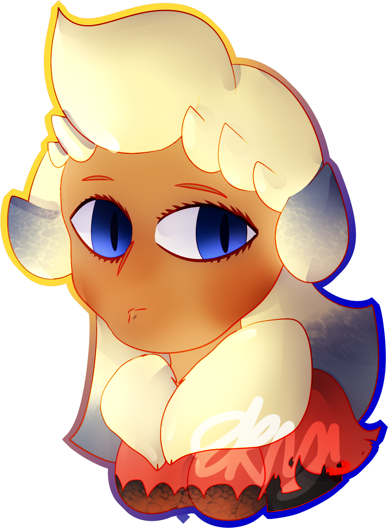 Maximillian The Flareon - Cartoon Clipart (3145x2345), Png Download