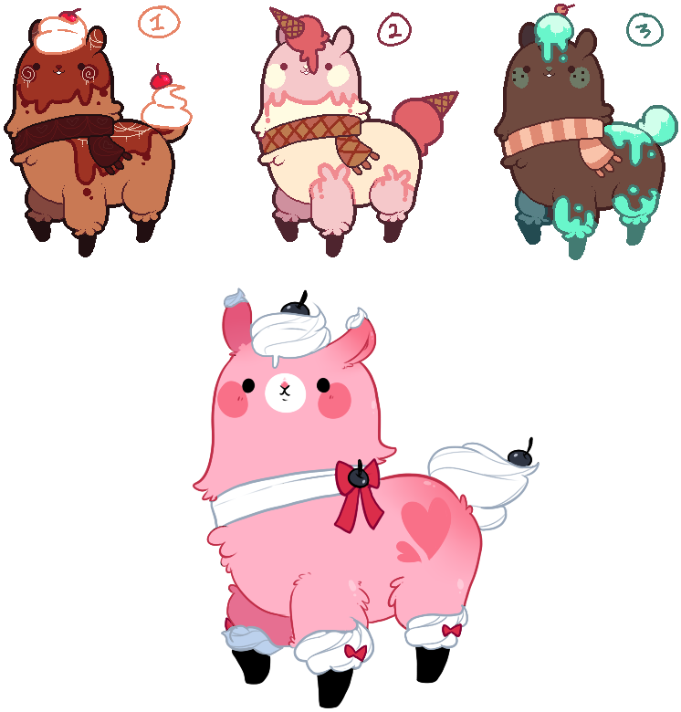 Drawn Alpaca Pixel - Cartoon Clipart (800x800), Png Download