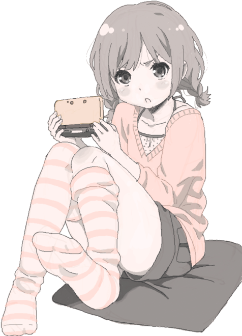 Image - Nintendo Anime Girl Gamer Clipart (500x667), Png Download