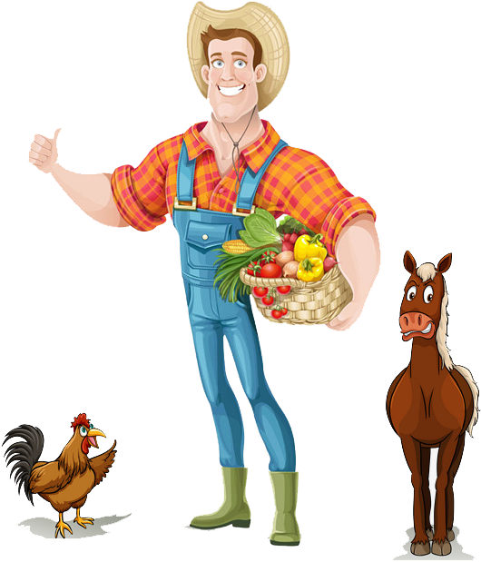 Farmer Png Background Image - Farmer Png Clipart (650x695), Png Download